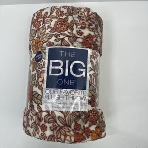 NEW AUTUMN - FALL - KOHLS THE BIG ONE- PLUSH THROW BLANKET 5X6 FT